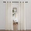 NICETOWN Flax Linen Semi Sheer Curtains by NICETOWN