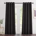 NICETOWN Toffee Brown Blackout Curtains 80 inch Length 2 Panels Set by NICETOWN