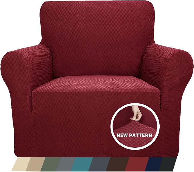 ZNSAYOTX 1 Piece Jacquard Chair Slipcovers - Image 8