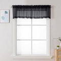 Chyhomenyc Sheer Black Valances by Chyhomenyc