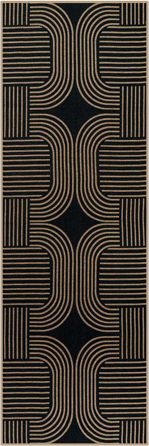 Lahome Modern Geometric Runner Rug, 2x6 Laundry Room Rug Runners - Image 8