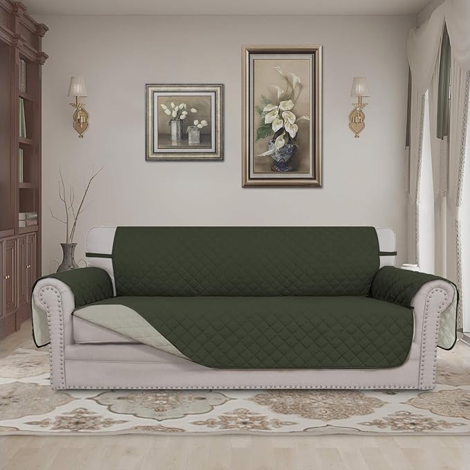 Easy-Going 4 Seater Sofa Slipcover Reversible Sofa Cover Water Resistant Couch - Image 2