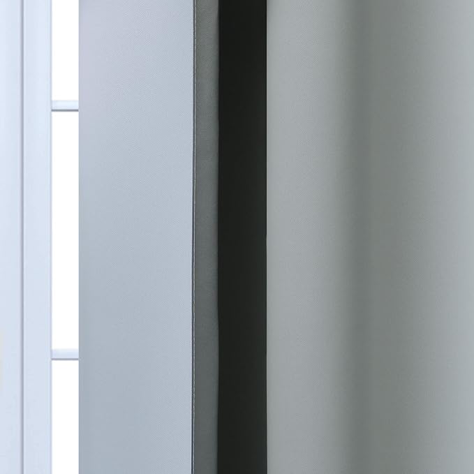 Yakamok Room Darkening Ombre Curtains 84 Inch Length, Light Blocking Grommet - Image 7