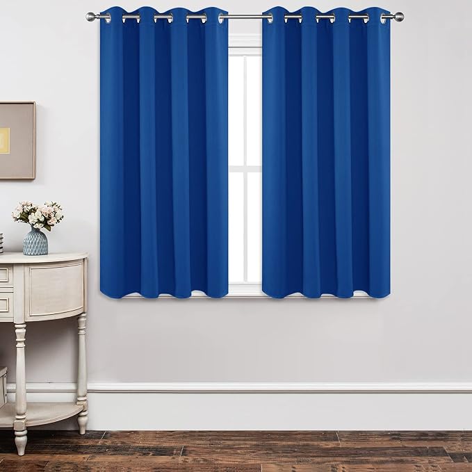 Joydeco Blackout Curtains 45 Inch Length 2 Panels Set, Thermal Insulated Long by JOYDECO