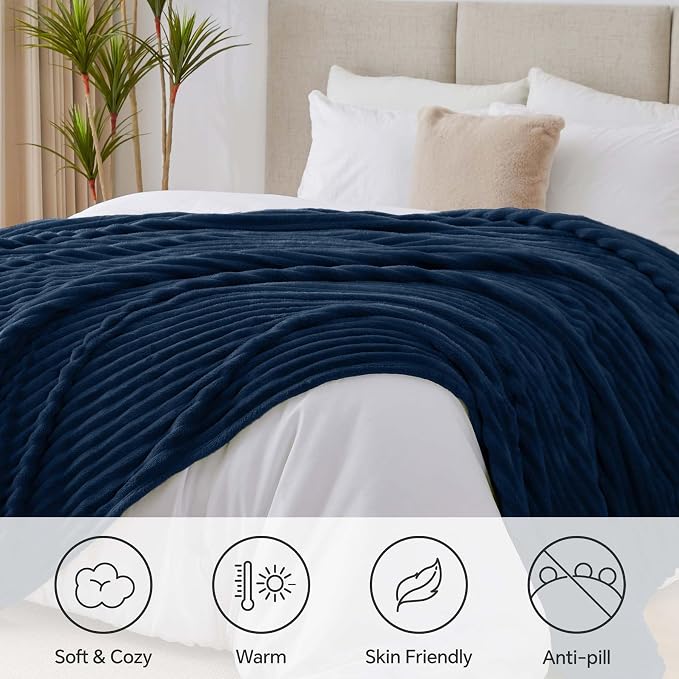 BEDELITE Blankets Queen Size for Bed, 300GSM Soft & Warm Fleece Blanket - Image 2