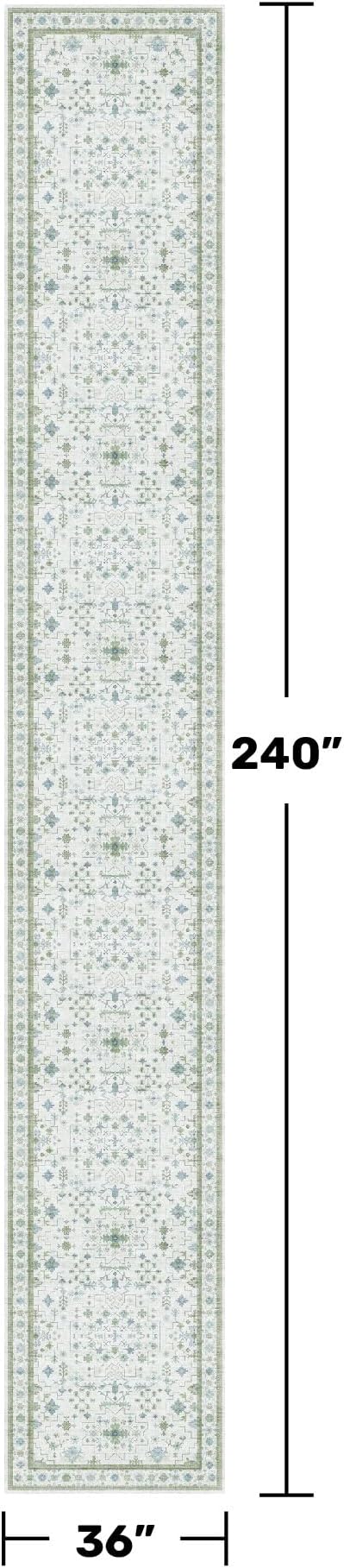 Hazo Haus Oushak 3x20 Wide Hallway Runner Rug - Image 2