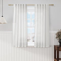 Nanspring Off White Cafe Curtains 54 Inch Length Set 2 Panel Back Tab Pocket by Nanspring