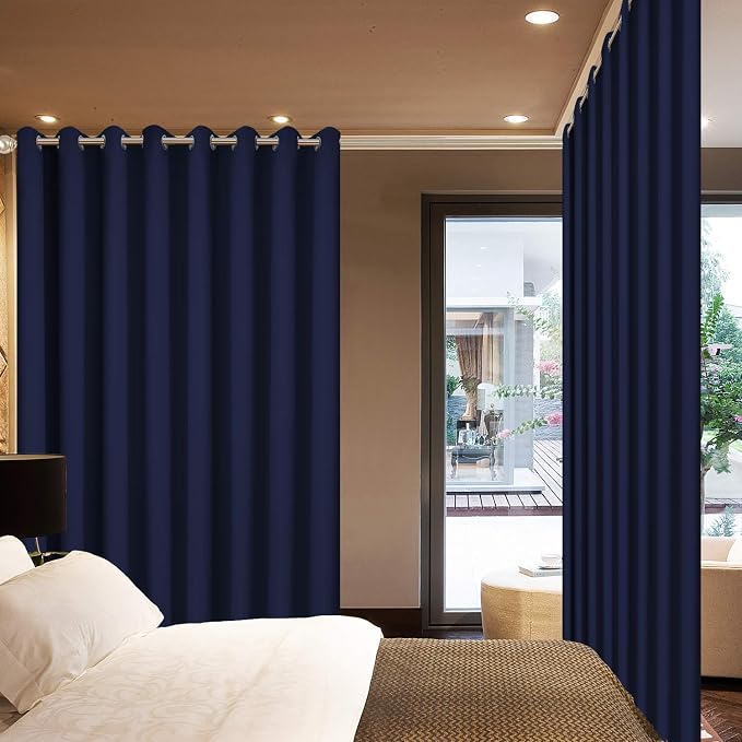 Yakamok Room Darkening Extra Wide Blackout Curtains - Image 2