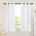 NICETOWN Soft Voile White Sheer Curtains 63 inches Long by NICETOWN