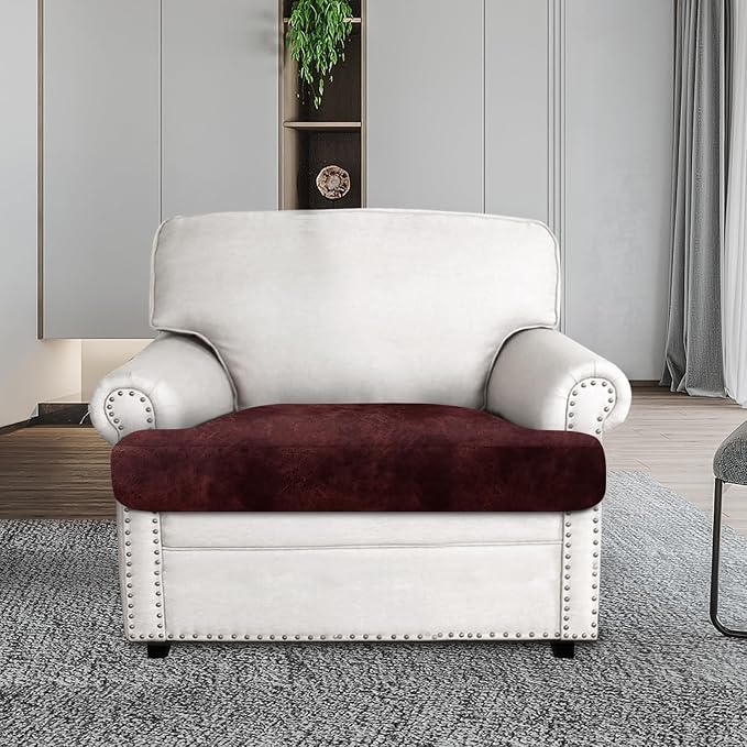 Leather Look Couch Cushion Covers Sofa Seat Slipcovers Sets Couches Furniture - Image 3