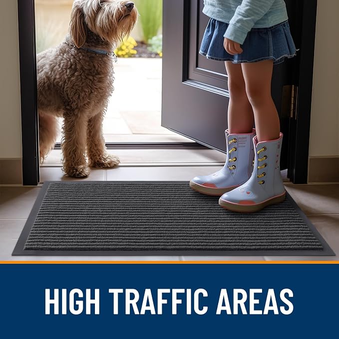 OLANLY Front Door Mat 47x32, Waterproof Heavy-Duty Indoor Outdoor Doormat | - Image 7