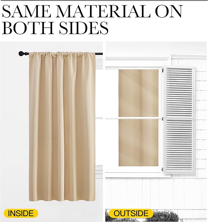NICETOWN Kitchen Room Darkening Curtains - Image 6
