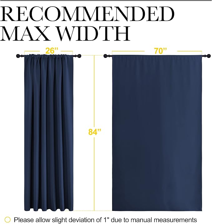 NICETOWN Living Room Curtains, Home Decorations Thermal Insulated Solid Rod - Image 7