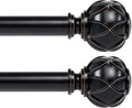 KAMANINA 1 Inch Curtain Rod Telescoping Single Drapery Rod 28 to 48 Inches by KAMANINA