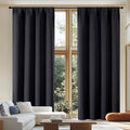 Simplebrand Ava Black Blackout Curtains by Simplebrand