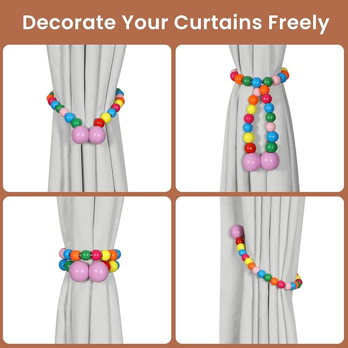 KLOGTSIND Magnetic Curtain Tiebacks, Curtain Tie Backs - Image 4