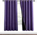 NICETOWN Lilac Purple Full Shade Curtain Panels, Pair of Energy Smart & Noise by NICETOWN