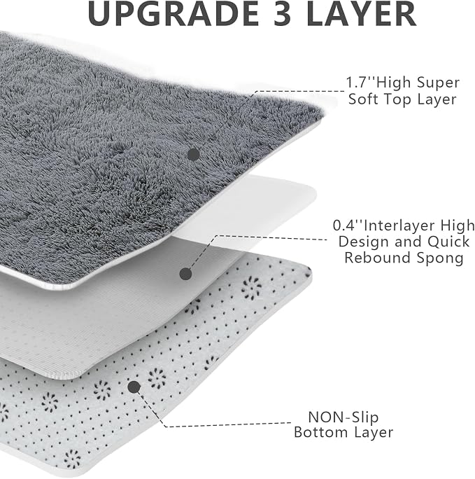 Shag Area Rugs for Bedroom Living Room, 4X6 Ultra Soft Fluffy Area Rugs for Dorm - Image 4