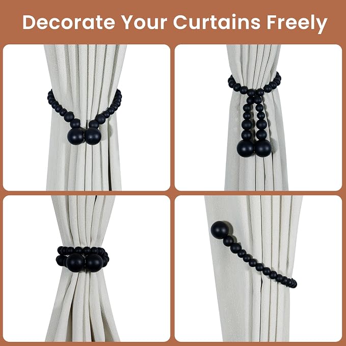KLOGTSIND Magnetic Curtain Tiebacks, Curtain Tie Backs - Image 4
