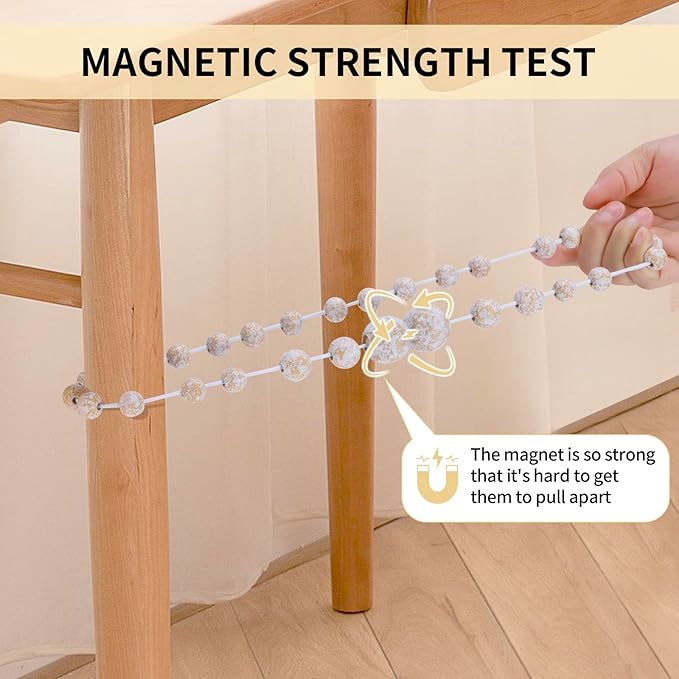 Magnetic Curtain Tiebacks, 4 Pack Curtain Holdbacks - Image 6