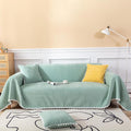 HANDONTIME Couch Cover for Sectional Sofa L Shape Light Green Cute Chenille Pet by HANDONTIME