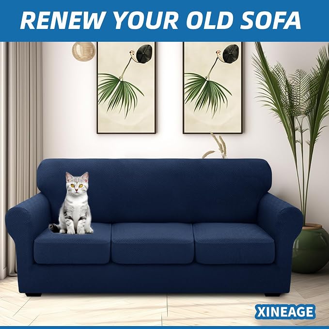 XINEAGE 2026 New 4 Pieces Extra Large Couch Covers - Image 3