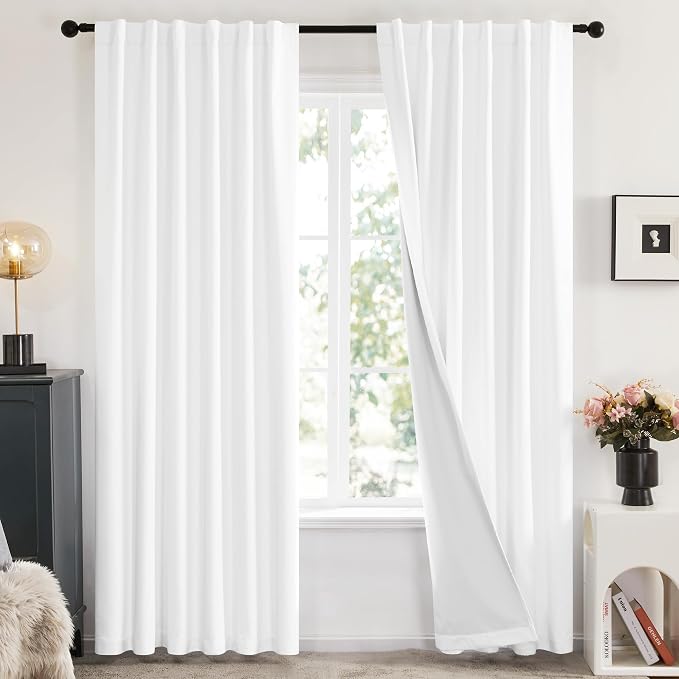 Deconovo Blackout Curtains for Bedroom & Nursery, Thermal Insulated Drapes by Deconovo