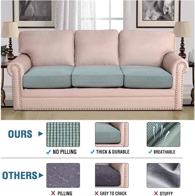 H.VERSAILTEX Super Stretch Individual Seat Cushion Covers - Image 2