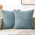 MIULEE Sky Blue Decorative Euro Sham Pillow Covers 24x24 Inch by MIULEE
