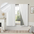 Short Blackout Curtains 54 Inch Length 2 Panels by Pitalk