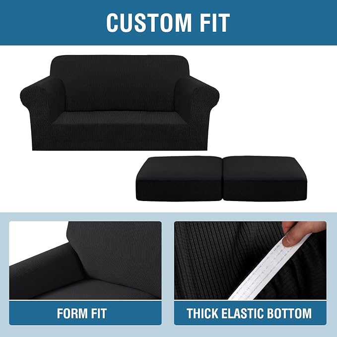 H.VERSAILTEX 3 Piece Stretch Sofa Covers - Image 4