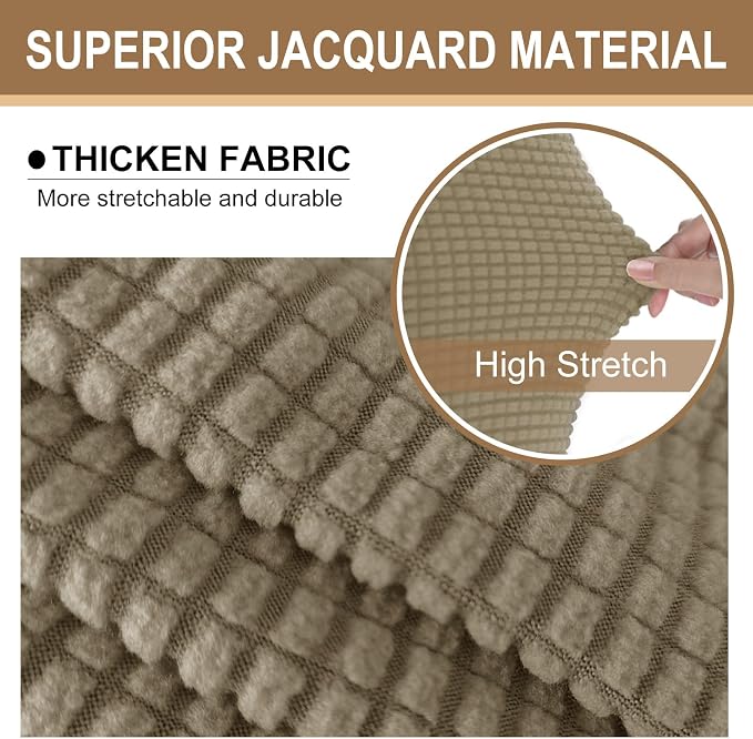 U-NICE HOME Stretch Futon Cover Armless Bed Slipcover - Image 3