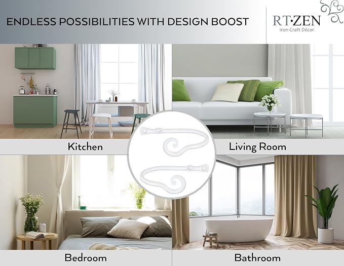 RTZEN Decorative Metal Curtain Tiebacks - Image 5