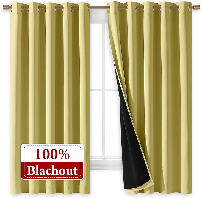 NICETOWN 100% Blackout Curtains - Image 2