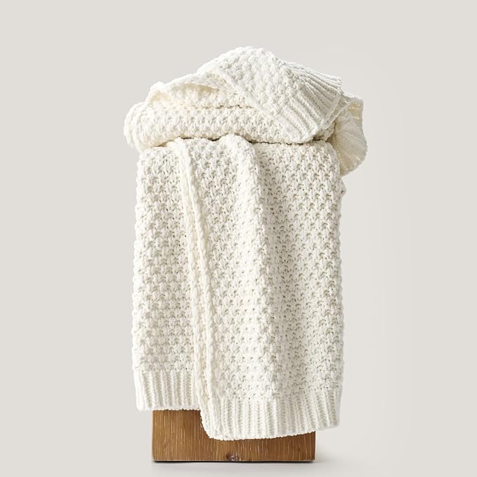 EVERGRACEHOME Chunky Chenille Knit Throw Blanket - Image 5