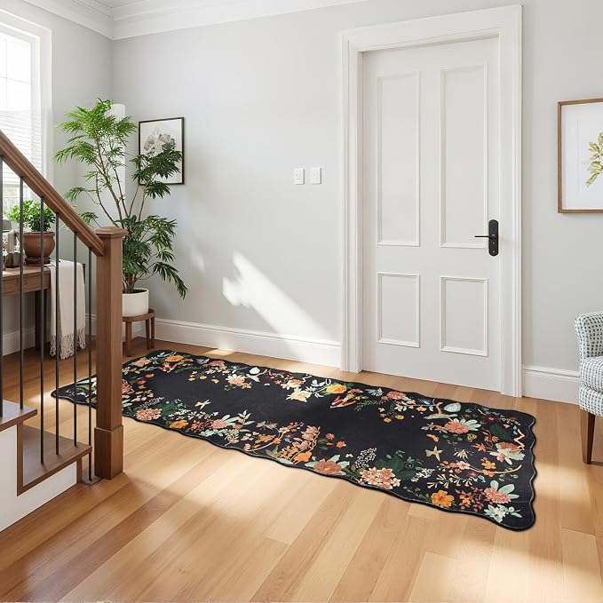 Rugflix 2x6 Runner Rug for Hallway, Washable Kitchen Runner Non Slip, Soft Low - Image 3