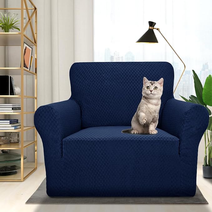 ZNSAYOTX 1 Piece Jacquard Chair Slipcovers - Image 2