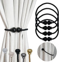 4 Pack Magnetic Curtain Tiebacks Modern Handmade Rope Curtain Tie Backs by HIASTRA