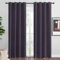 NICETOWN Greyish Purple Blackout Curtains 86 inches Length by NICETOWN