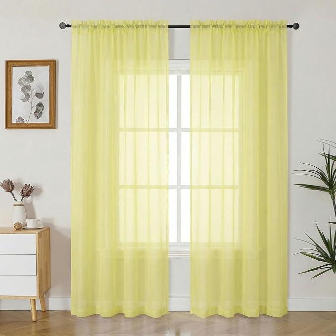 Gwine Sheer Curtains 84 Inches Long by Gwine