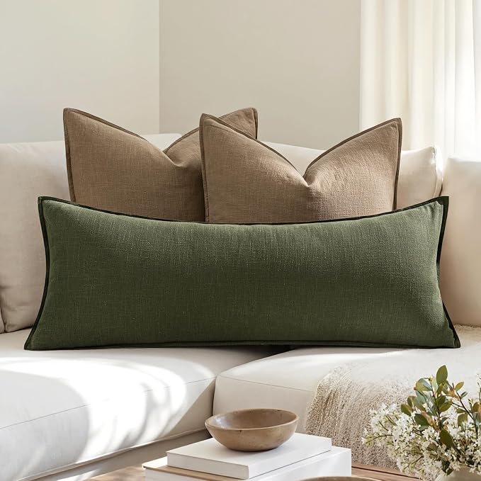 MIULEE Decorative Long Lumbar Throw Pillow Cover - Image 3