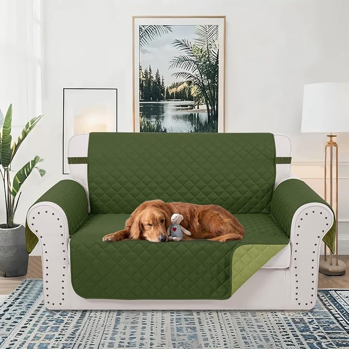 Reversible Loveseat Sofa Covers Couch Cover Furniture Protector - Image 2