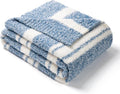 Snuggle Sac Stripe Blue Blankets Luxurious Microfiber Fabric, Reversible Super by SnuggleSac