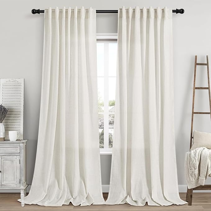 Nanspring Extra Long Curtains 2 Panels 116 Inches Long by Nanspring