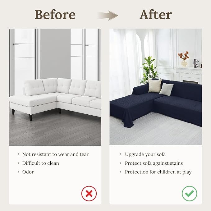 HOMERILLA Sectional Couch Covers - Image 5