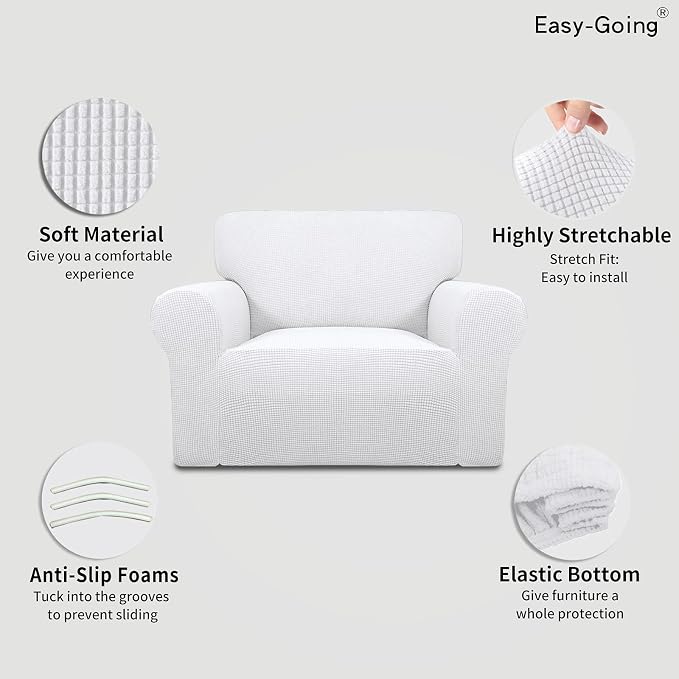 Easy-Going Stretch Oversized Chair Sofa Slipcover 1-Piece Couch Sofa Cover - Image 3