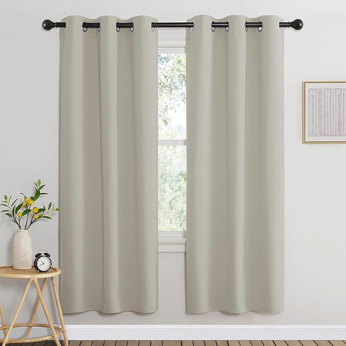 NICETOWN Room Darkening Window Curtains 72 inches Long, Thermal Insulated by NICETOWN