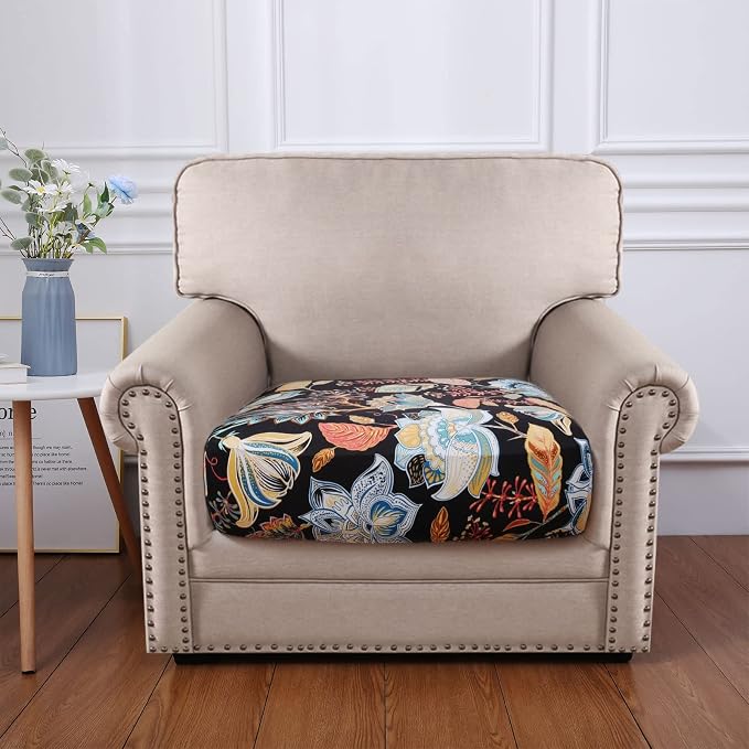 hyha Printed Couch Cushion Covers, Floral Sofa Covers Washable - Image 5