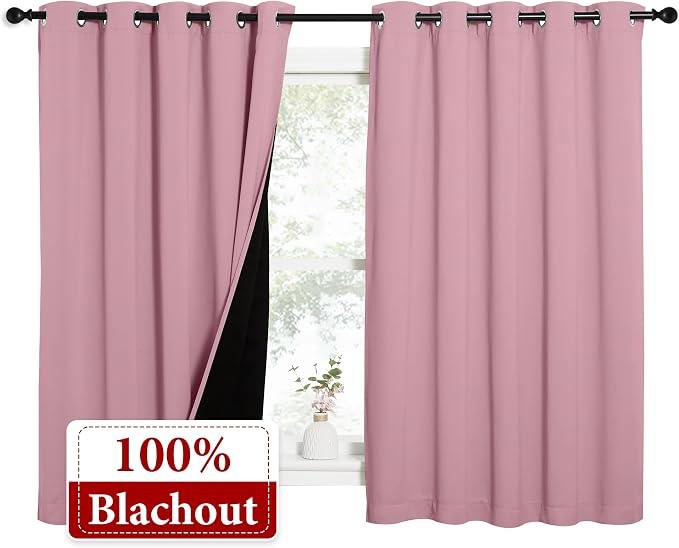 NICETOWN 100% Blackout Curtains - Image 2