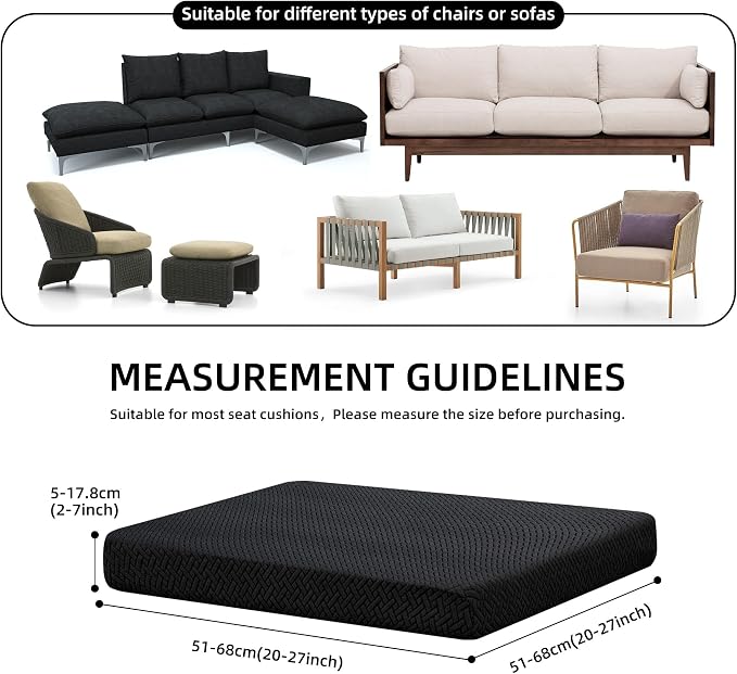 Outdoor Cushion Covers Set, Replacement - Image 2